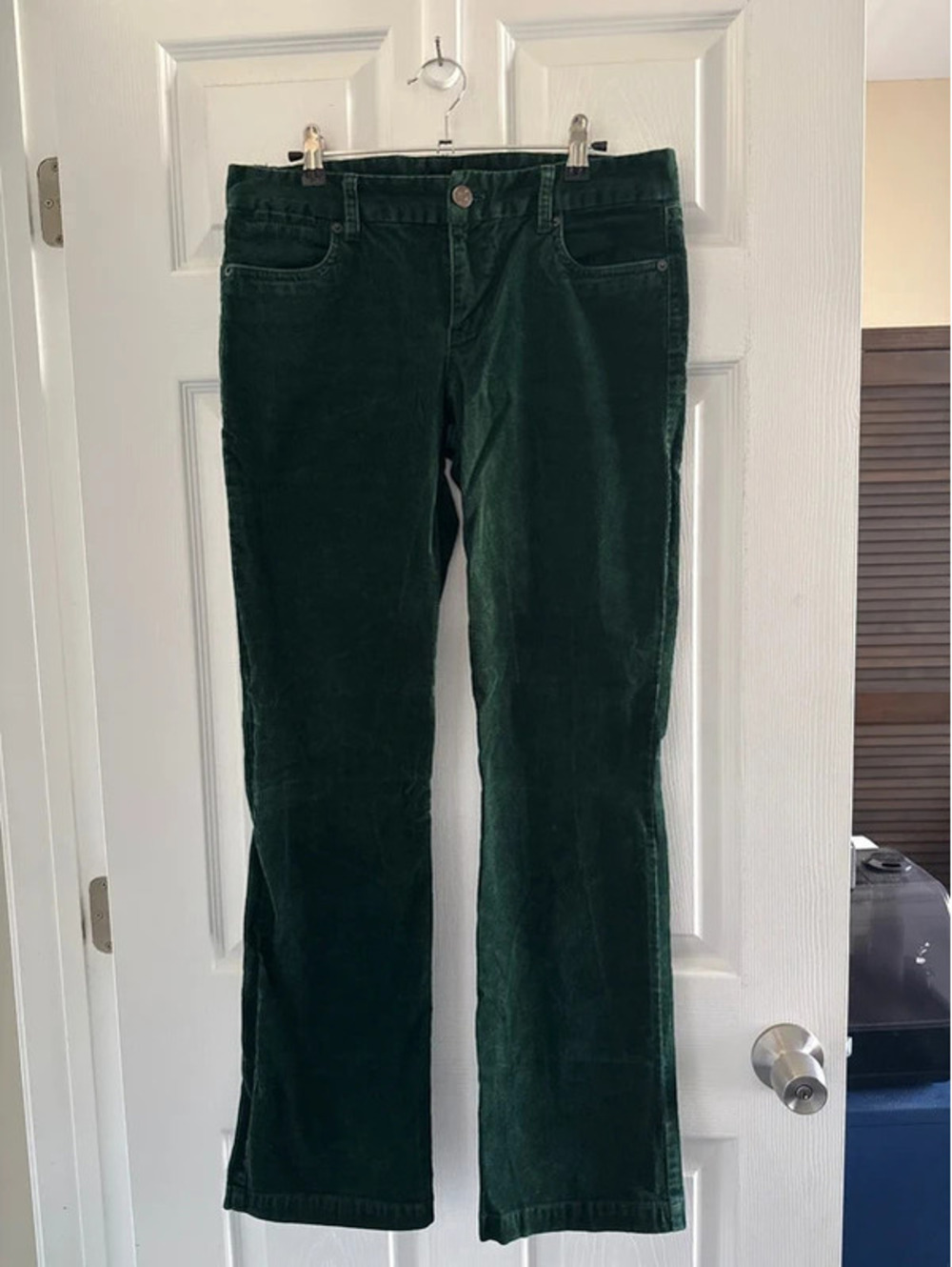 Women’s J.Crew emerald green corduroy pants size 6R